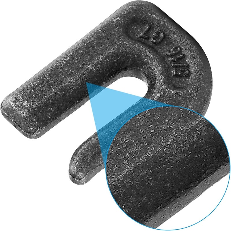Robbor 5/16 inch Chain Hook Grade 70 Weld On Grab Hook Designed to be Welded onto Flatbed Trailers, Tractors and Other Similar Equipment - Image 5